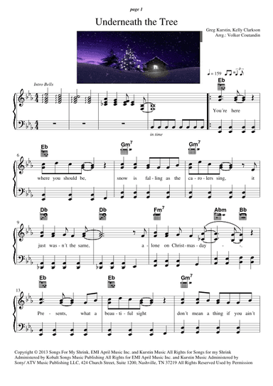 Underneath The Tree (arr. Volker Coutandin)