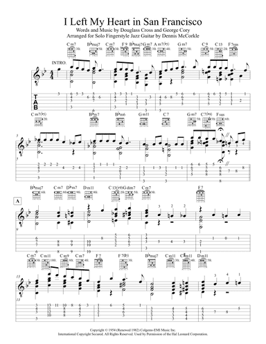 I Left My Heart In San Francisco (arr. Dennis McCorkle)