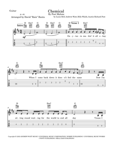 Chemical (arr. David "Rain" Banta)