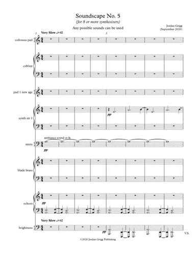 Soundscape No 5 (for 8 or more synthesizers)