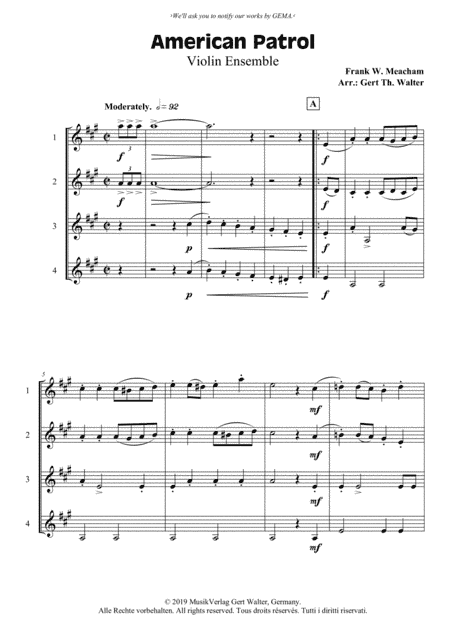 American Patrol (arr. Gert Th. Walter)
