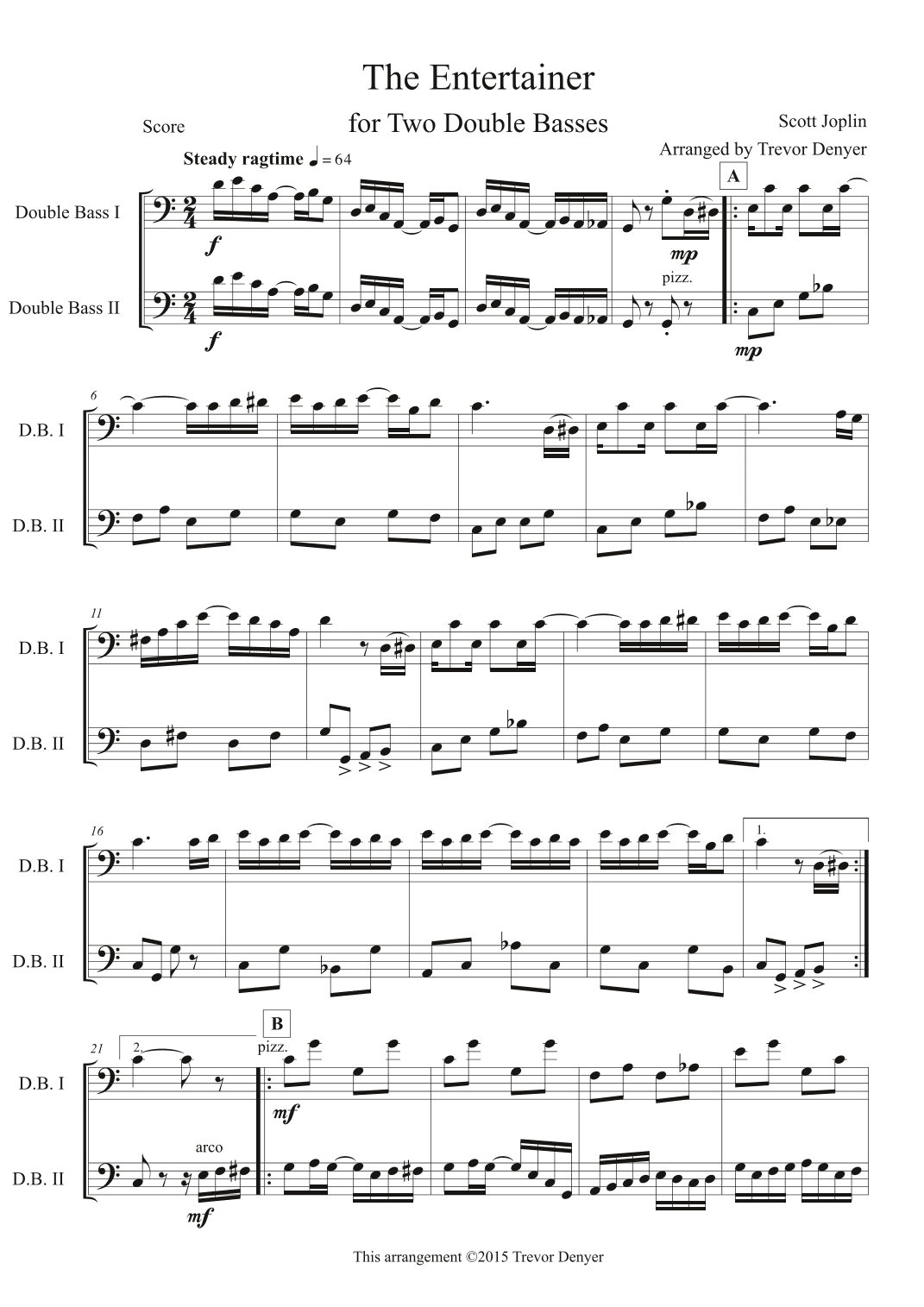 The Entertainer (arr. Trevor Denyer)