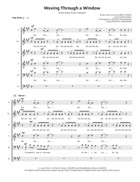 Waving Through A Window (arr. Yoshie Nakayama, Kathryn Sherman)