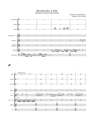Moliendo Café para Orquesta típica venezolana (arr. Oscar Eduardo Peña)