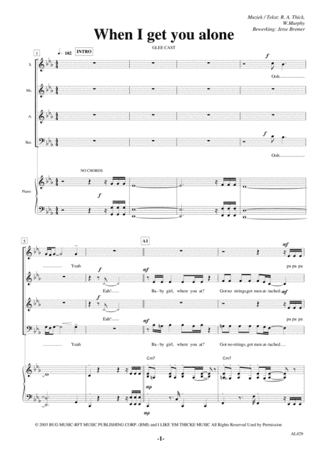 When I Get You Alone (arr. Jetse Bremer)