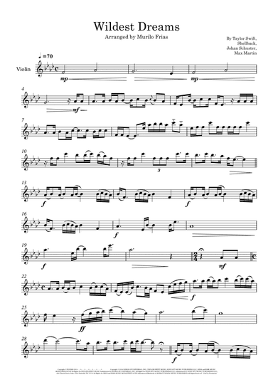 Wildest Dreams (arr. Murilo Frias)