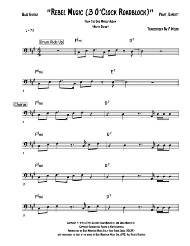 Rebel Music 3 O'clock Road Block (arr. Accubass)