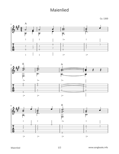 Maienlied (arr. Bettina Schipp)