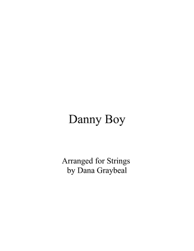 Danny Boy (arr. Dana Graybeal)