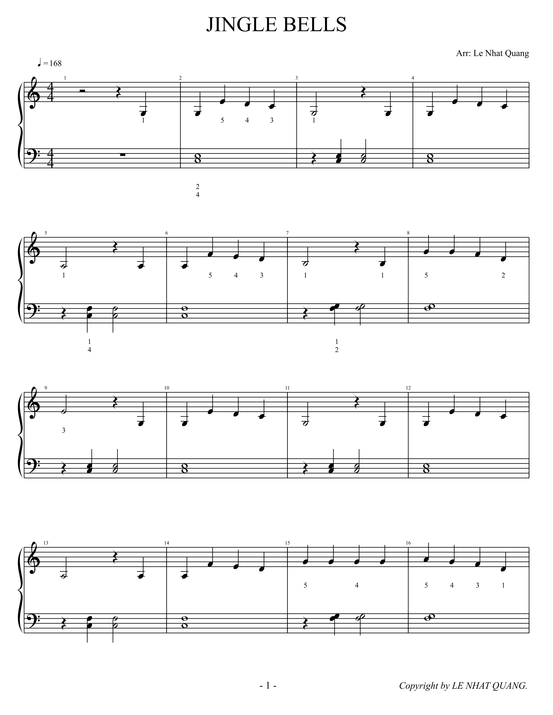 JINGLE BELLS (arr. Le Nhat Quang)