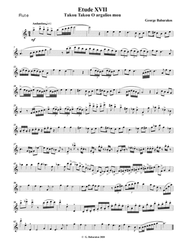 FLUTE ETUDE ?VII - Based on a Greek Traditional Theme