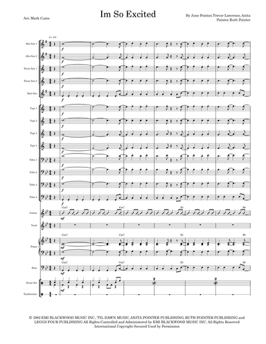 I'm So Excited (arr. Mark Coats)