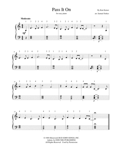 Pass It On (arr. Samuel Stokes)