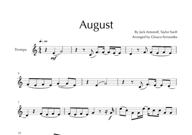 August (arr. Glauco Fernandes)