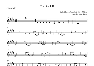 You Got It (arr. Fernando Britto)