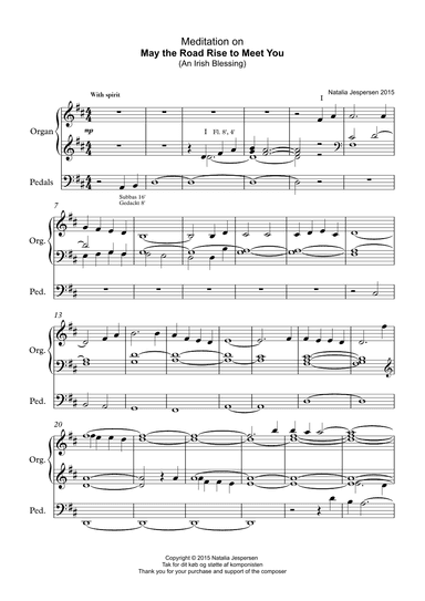May the Road Rise to Meet You (Meditation for Organ)