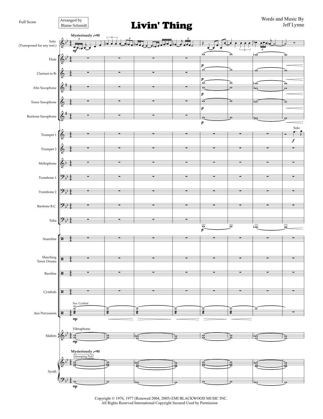 Livin' Thing (arr. Blaine Schmidt)