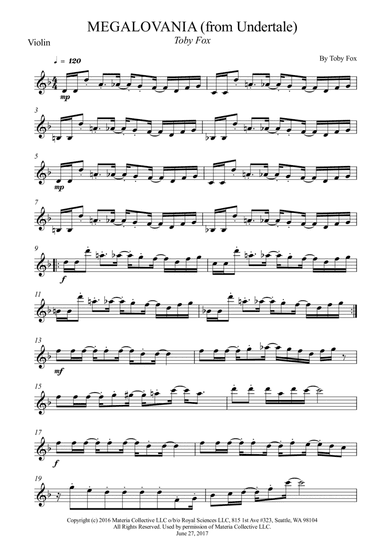 MEGALOVANIA (from Undertale) (arr. Wesley S. SIlva)