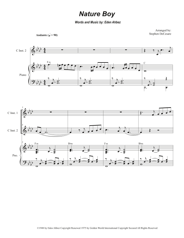 Nature Boy (arr. Stephen DeCesare)