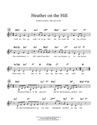 Heather On The Hill (arr. C Lee)