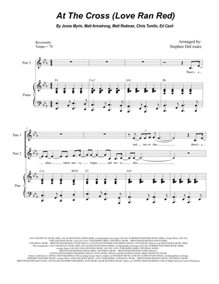 At The Cross (love Ran Red) (arr. Stephen DeCesare)