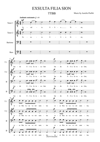EXSULTA FILIA SION