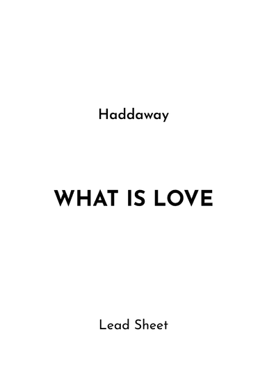 What Is Love (arr. Jireh J.)