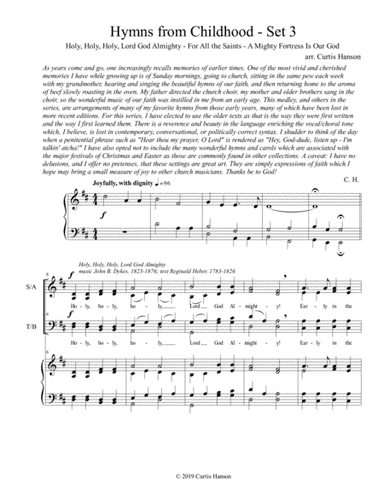 Hymns from Childhood - Set 3 (SATB) (arr. Curtis Hanson)