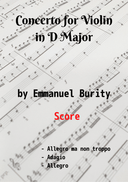 Concerto for Violin in D Major by Emmanuel Burity (1969- )