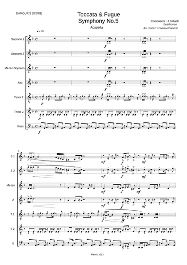 Toccata & Fugue - Symphony V (arr. Faraz Khosravi Danesh)