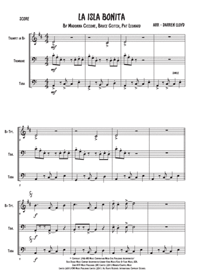 La Isla Bonita (arr. Darren Lloyd)