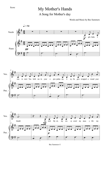My Mother's Hands - A Song for Mother's Day