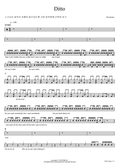 Ditto (arr. COPYDRUM)