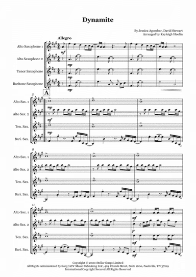 Dynamite (arr. Kayleigh Huelin)