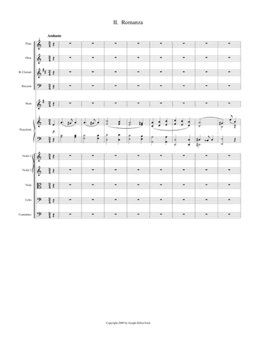Piano Concerto No. I in C Major ("Schroedinger's Cat") - Orchestral Score and Parts - 2nd movement