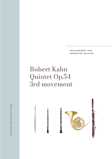 Quintet Op.54, 3rd movement (arr. Edition Maulwurf)
