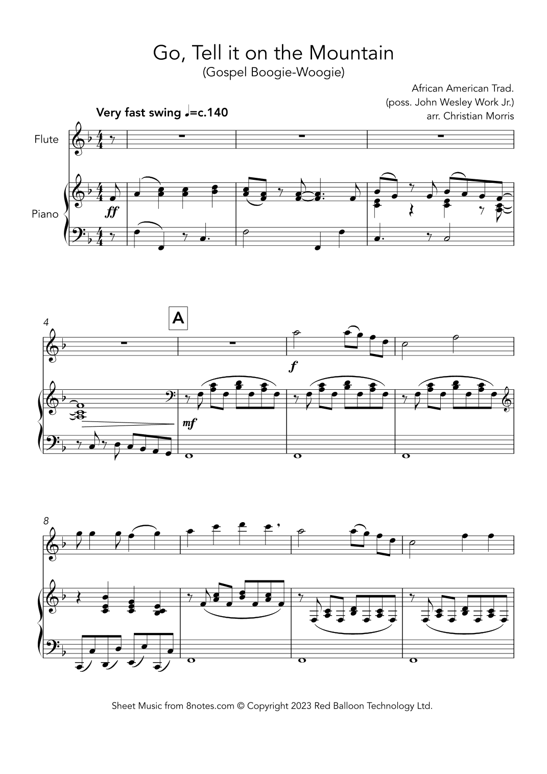 Go Tell it on the Mountain (Gospel Boogie-Woogie) (arr. Christian Morris)