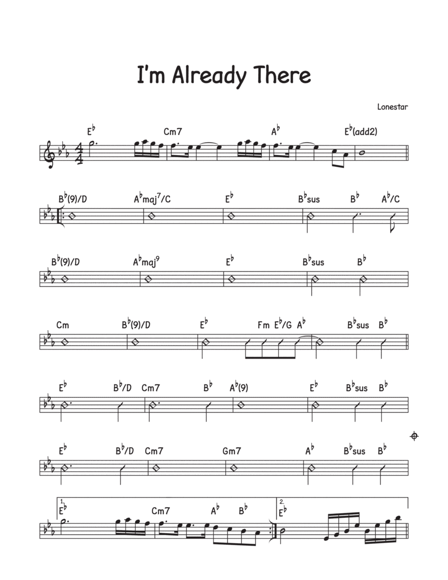 I'm Already There (arr. David M Fagnant)