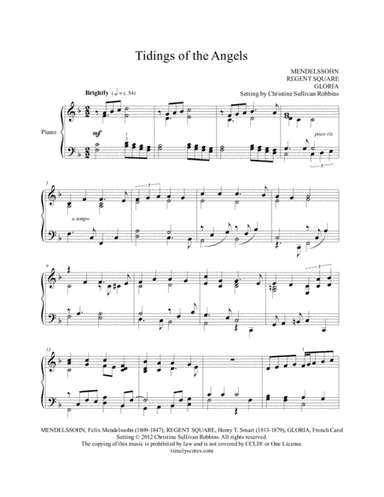 Tidings of the Angels (arr. Christine Sullivan Robbins)