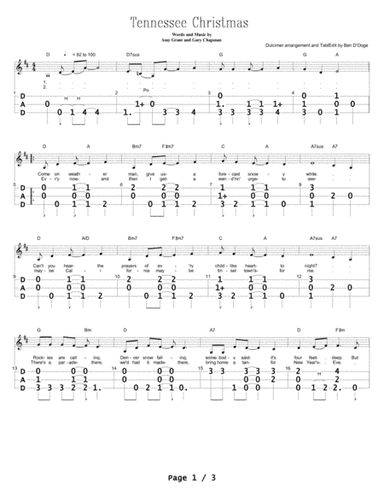 Tennessee Christmas (arr. Ben D'Ooge)