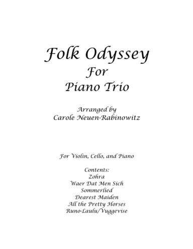 Folk Odyssey for Piano Trio (arr. Carole Neuen-Rabinowitz)