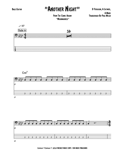 Another Night (arr. Accubass)