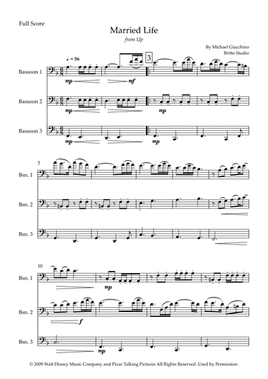 Married Life (arr. Fabio Britto)