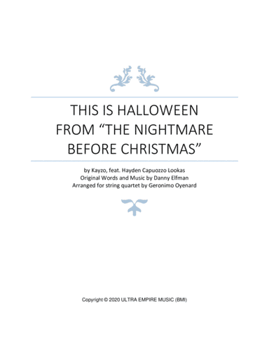 This Is Halloween (arr. Geronimo Oyenard)