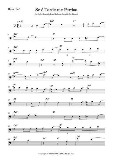 Se E Tarde Me Perdoa (arr. Fabio Eduardo de Oliveira)