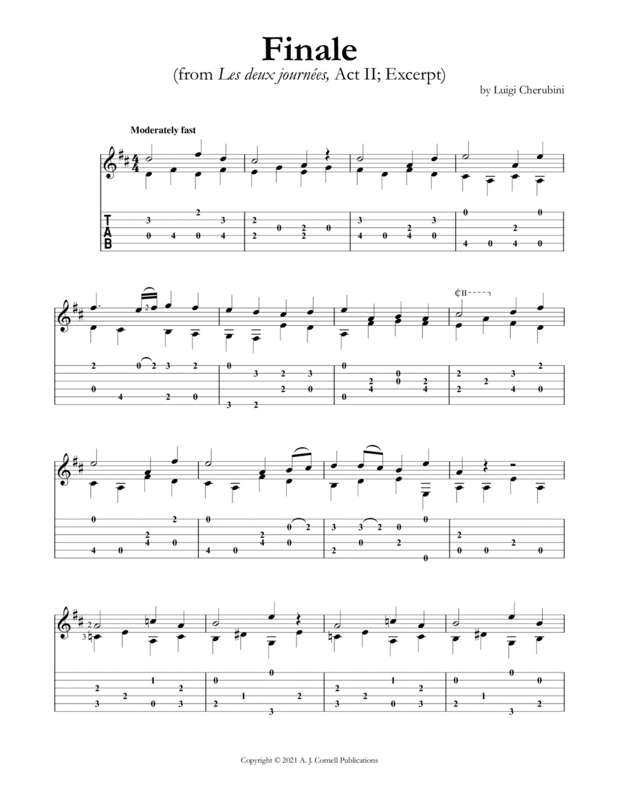 Finale (from Les deux journées, Act II; Excerpt) (arr. Mark Phillips)