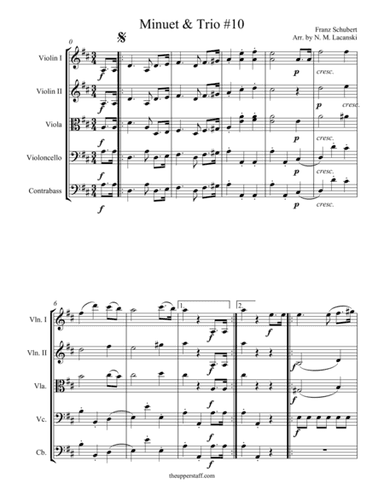 Minuet and Trio #10 (arr. Nick Lacanski)