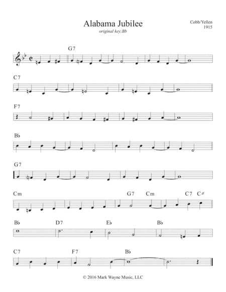 Alabama Jubilee (arr. Mark Huxhold)