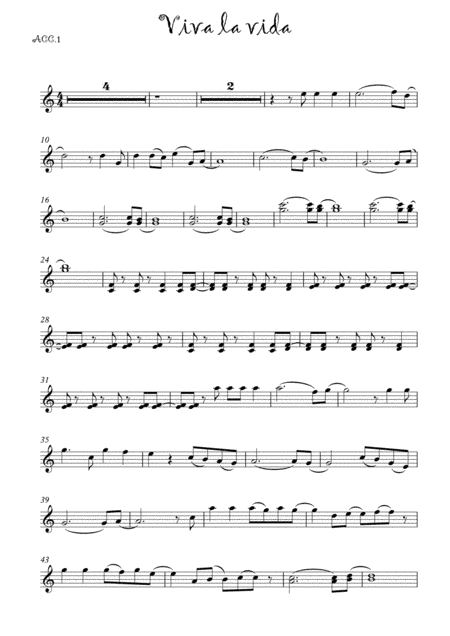 Viva La Vida (arr. Jernej Hostnik)