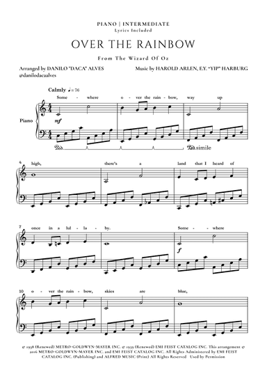 Over The Rainbow (arr. Danilo "Daca" Alves)